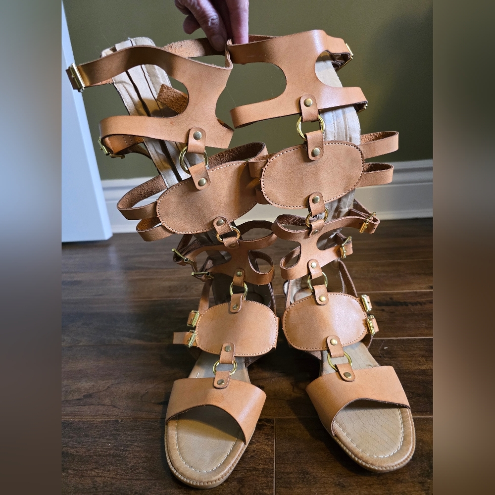 BOGO Bucco Tan Gladiator Sandals